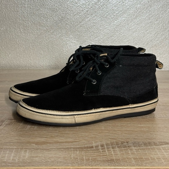 John Varvatos Other - John Varvatos Men’s 7.5 Black Suede/Canvas Chukka Sneakers Shoes